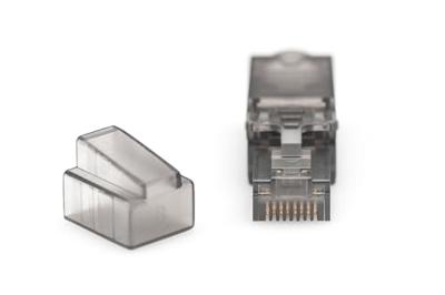 Digitus RJ45 Netwerk Adapter CAT 6A [1x Snijklem connector - 1x RJ45-stekker] Zwart