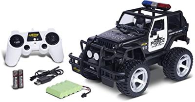 Carson Modellsport Jeep Wrangler Police 1:12 RC modelauto voor beginners Elektro Terreinwagen RTR 2,4 GHz
