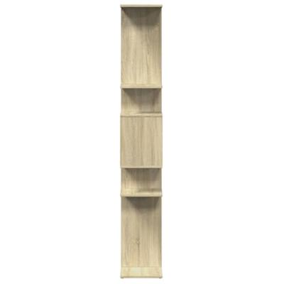Boekenkast 92x29x188 cm bewerkt hout sonoma eikenkleurig