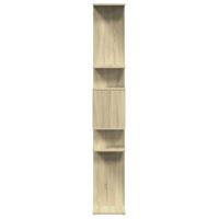 Boekenkast 92x29x188 cm bewerkt hout sonoma eikenkleurig - thumbnail