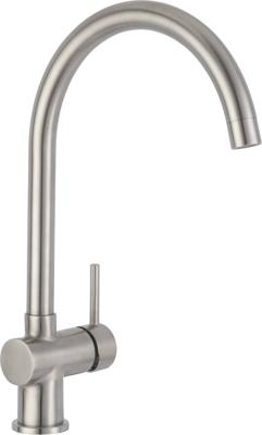 Saqu Shine keukenkraan met hendel en draaibare uitloop geborsteld staal
