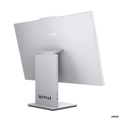 Lenovo IdeaCentre Desktop-PC All-in-One, display 27 inch FHD, AMD Ryzen 5 7535HS, 512 GB SSD, RAM 16 GB, laadstation voor smartphone, draadloos, speakers, WiFi 6, Windows 11 H, draadloos toetsenbord +