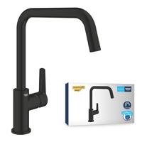 Keukenkraan - Eéngreeps wastafelmengkraan - Mat zwart - Hoge uitloop - 150° draaibaar - GROHE Start - 304702430 - thumbnail