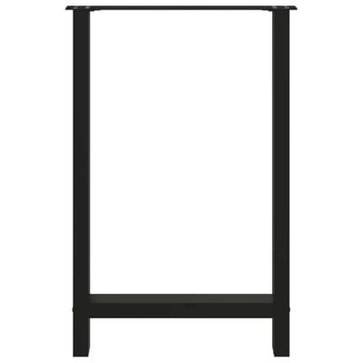 Bartafelpoten 2 st 60x(90-91) cm staal zwart Bartafelpoten 2 st 60x(90-91) cm staal zwart