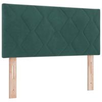 Boxspringbed met donkergrijs fluwelen matras 80x200 cm - thumbnail
