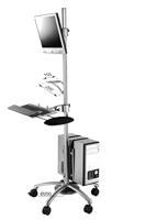 ROLINE PC/LCD rolstandaard, in hoogte verstelbaar, 180cm - thumbnail