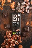 Cocoa 70% Dark Chocolate Pecan Reep - thumbnail