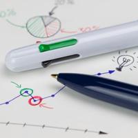 Schneider 4-kleurenbalpen Take 4, medium, donkerblauw/lichtblauw - thumbnail