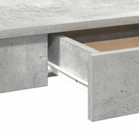 Bureau 100x45x75 cm bewerkt hout betongrijs - thumbnail