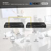 Digitus DS-55522 HDMI Adapter [1x HDMI-bus - 1x HDMI-bus] Zwart 4K UHD - thumbnail