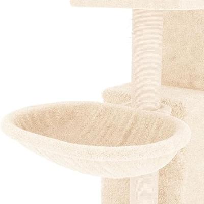 VidaXL Kattenmeubel met sisal krabpalen 83 cm crèmekleurig