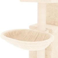 VidaXL Kattenmeubel met sisal krabpalen 83 cm crèmekleurig - thumbnail