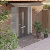 Deurluifel 300x100 cm polycarbonaat zwart - thumbnail