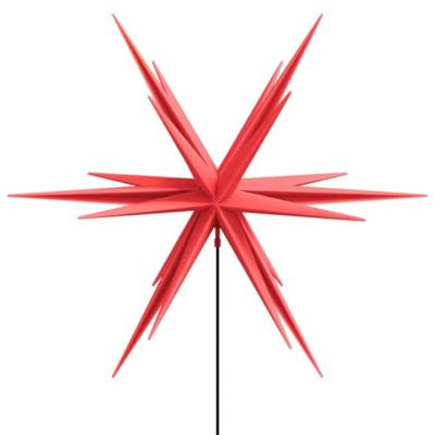 VidaXL Kerstlamp met grondpin en led inklapbaar 57 cm rood