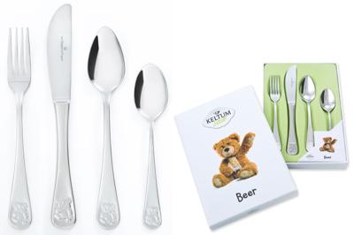 Keltum Kinderbestek Junior Beer 4-Delig