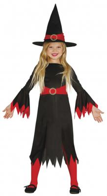 Heksje zwart/rood kind