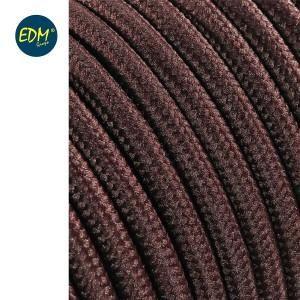 EDM Omsponnen snoer 2x0,75qmm bruin 5m EDM Omsponnen snoer 2x0,75qmm bruin 5m
