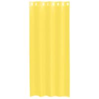Gordijnen voile met doorvoertules 2 st geel - thumbnail
