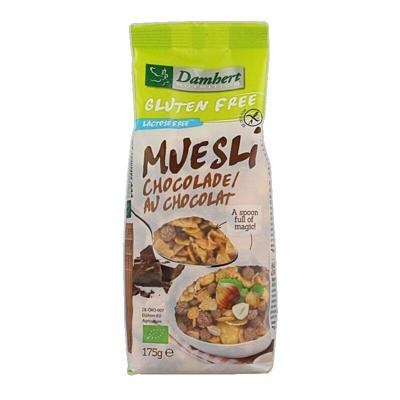 Damhert Muesli chocolade glutenvrij bio 175 Gram