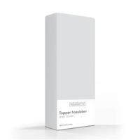 Romanette Topper Hoeslaken Hoge Hoek Silver 100% Katoen 2-persoons Xxl 160x220 - thumbnail