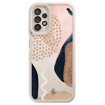 Samsung Galaxy A13 4G beige case - Abstract dots Samsung Galaxy A13 4G beige case - Abstract dots