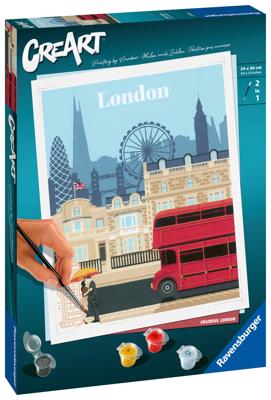 Set voor verven op nummer Ravensburger London