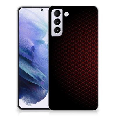 Samsung Galaxy S21 Plus | TPU bumper | Geruit Rood Samsung Galaxy S21 Plus | TPU bumper | Geruit Rood