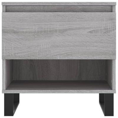 Salontafels 2 st 50x46x50 cm bewerkt hout grijs sonoma eiken