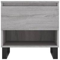 Salontafels 2 st 50x46x50 cm bewerkt hout grijs sonoma eiken - thumbnail