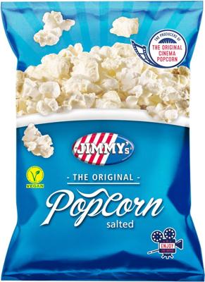 Jimmy's Popcorn Classic, zout, zak van 80 g