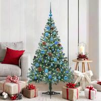 VidaXL Kunstkerstboom met 150 led groen 150 cm pvc en staal - thumbnail
