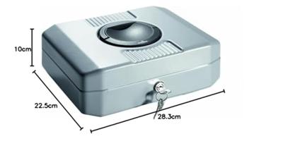 Durable geldtransportkoffer Euroboxx Small, ft 10 x 28,3 x 22,5 cm - thumbnail