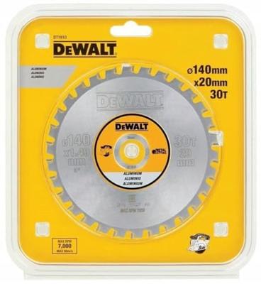 DeWALT Cirkelzaagblad voor Aluminium | Ø 140mm Asgat 20mm 30T - DT1910-QZ
