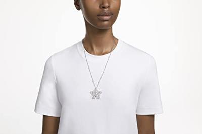 Swarovski 5639024 Ketting Stella Ster zilverkleurig-wit 75 cm