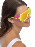 Partybril Pink/Geel Saturn - thumbnail