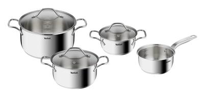 Tefal B864S7 Intuition Pannenset 7-delig RVS/Glas