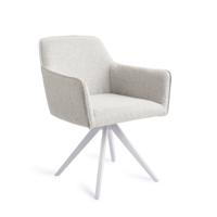 Jesper Home Eetkamerstoel 'Hofu' Turn White, Draaibaar, kleur Checkers Charm - thumbnail