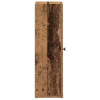 Badkamerkast met rolhouder 20,5x22x72 cm oud houtkleurig - thumbnail