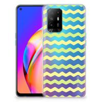 OPPO A94 5G | Reno5 Z | TPU bumper | Waves Yellow - thumbnail