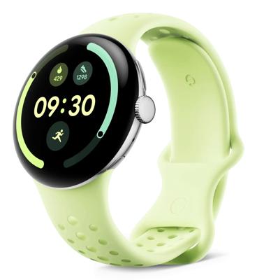 Actieve sportarmband voor Google Pixel Watch, compatibel met Pixel Watch en 2 en 3 en 4 (41 mm), citroengras, klein