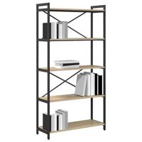 Boekenkast Sonoma eiken 80 x 30 x 153 cm Bewerkt hout - thumbnail