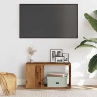 Tv-meubel 60x24x32 cm bewerkt hout oud houtkleurig - thumbnail