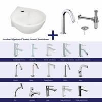 FonteinPack Porta Keramiek 35x35x14.5 cm Chroom (Keuze uit 20 kranen) - thumbnail