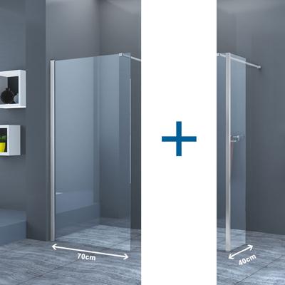Inloopdouche Eco Nano met Zijwand 70x200cm 40x200cm Antikalk Helder Glas Chroom Profiel 8mm Veiligheidsglas Easy Clean Inloopdouche Eco Nano met Zijwand 70x200cm 40x200cm Antikalk Helder Glas Chroom Profiel 8mm Veiligheidsglas Easy Clean