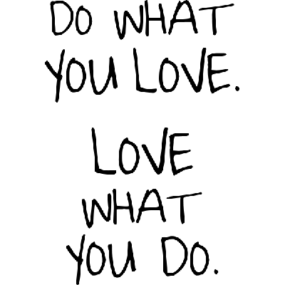 Do what you love - Muursticker Do what you love - Muursticker