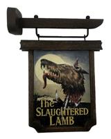 An American Werewolf in London Scaled Prop Replica Pub Sign 6 cm - thumbnail