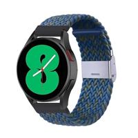 By Qubix - Braided nylon bandje - Blauw/groen gemêleerd - Compatible met Xiaomi Mi Watch/Compatible met Xiaomi Watch 2 / Compatible met Xiaomi Watch S1 / S2 / S3 / S4 - Compatible Xiaomi bandje - thumbnail