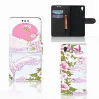 Sony Xperia Z5 | Z5 Dual Telefoonhoesje met Pasjes Bird Standing - thumbnail