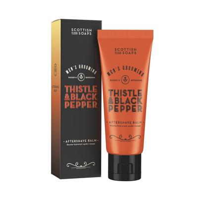 Scottish Fine Soaps Men's Grooming Thistle & Black Pepper Aftershave Balm Balsem 75ml