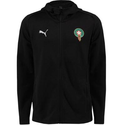 Marokko Teamfinal Casual Trainingspak Junior Zwart 2025/2026 - Maat 140 - Kleur: Zwart | Soccerfanshop